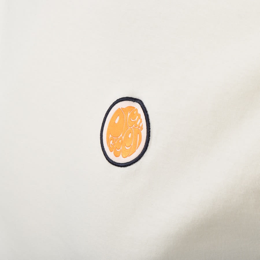 Alternative Image for ProductPretty Green Crew Neck Short Sleeve T Shirt Cream3